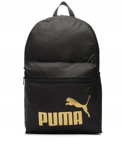 Puma Phase fekete-arany hátitáska, hátizsák 44×31 cm