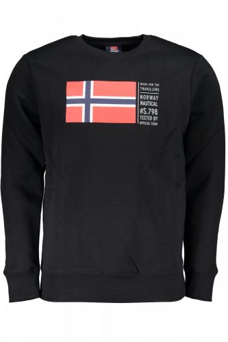 Norway 1963 férfi fekete hosszú ujjú felső XL