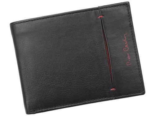 Pierre Cardin TILAK07 8806 fekete férfi bőr pénztárca 12,5 x 9,3 cm