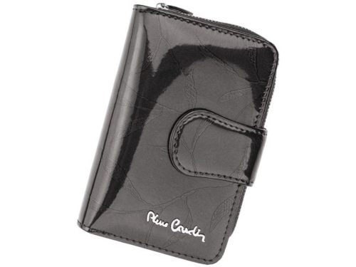 Pierre Cardin 02 LEAF 115 szürke női bőr pénztárca 9,5 x 13 cm