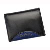 Pierre Cardin TILAK29 1810 RFID fekete-piros férfi bőr pénztárca 10,5 x 8,2  cm