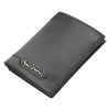 Pierre Cardin TILAK37 1810 RFID fekete-piros marhabőr férfi pénztárca 8 x 10.5 cm