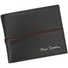 Pierre Cardin TILAK38 8824 RFID fekete-piros férfi marhabőr pénztárca 11 x 9 x 2 cm