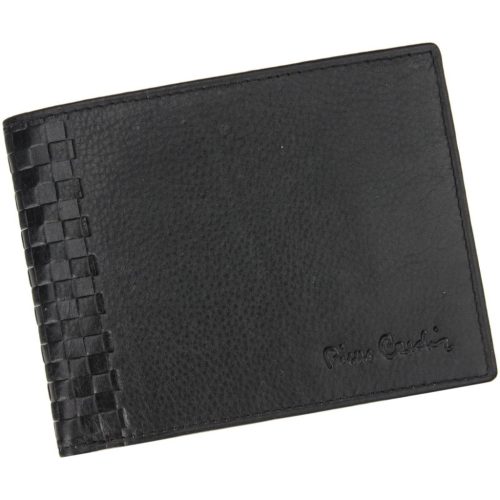 Pierre Cardin TILAK40 8805 RFID fekete férfi bőr pénztárca 12,5 x 9,5 cm