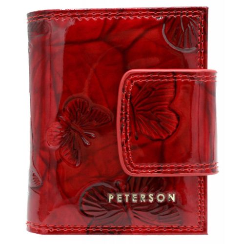 Peterson PTN 42329-BF piros női marhabőr pénztárca