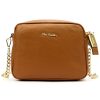 Pierre Cardin FRZ 1848  női barna bőr válltáska, oldaltáska, crossbody 21 x 17 x 10 cm