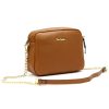 Pierre Cardin FRZ 1848  női barna bőr válltáska, oldaltáska, crossbody 21 x 17 x 10 cm