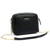 Pierre Cardin FRZ 1848 fekete női bőr válltáska, oldaltáska, crossbody 21 x 17 x 10 cm