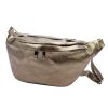 Luka 24-010 DOLLARO MET bronz női bőr övtáska, crossbody 34 x 19 x 13 cm