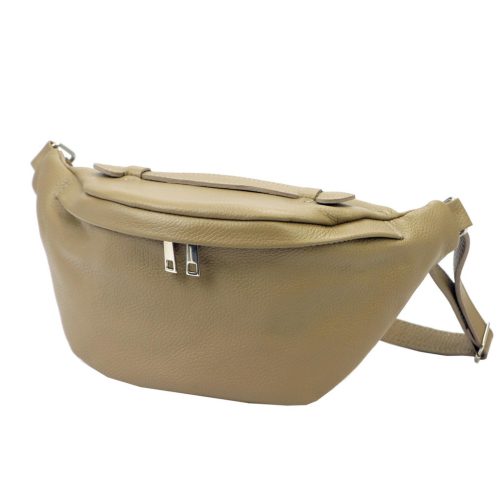 Luka 24-010 DOLLARO taupe női bőr övtáska, crossbody 34 x 19 x 13 cm