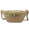 Luka 24-010 DOLLARO taupe női bőr övtáska, crossbody 34 x 19 x 13 cm