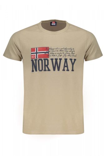 Norway 1963 férfi bézs rövid ujjú póló 2XL