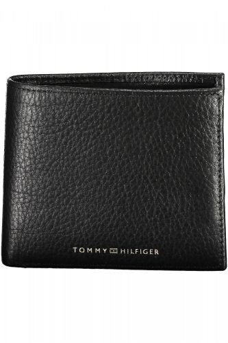 Tommy Hilfiger fekete férfi bőr pénztárca 12 x 10 cm