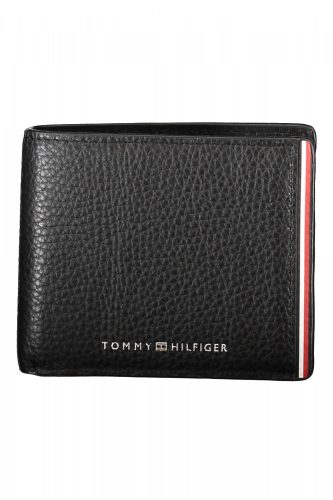 Tommy Hilfiger fekete férfi bőr pénztárca, irattartó 11 x 9 cm