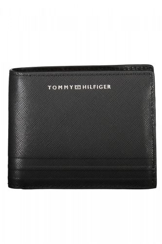 Tommy Hilfiger fekete férfi bőr pénztárca 12 x 10 cm