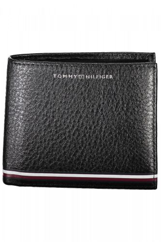 Tommy Hilfiger fekete férfi bőr pénztárca 12 x 10 cm