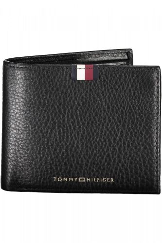 Tommy Hilfiger fekete férfi bőr pénztárca 12 x 10 cm