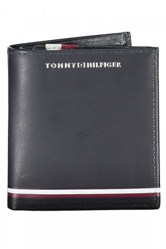 Tommy Hilfiger sötétkék férfi kisméretű álló bőr pénztárca 9 x 10 cm