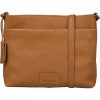 Burkely Soft Skylar konyak színű női bőr oldaltáska, crossbody