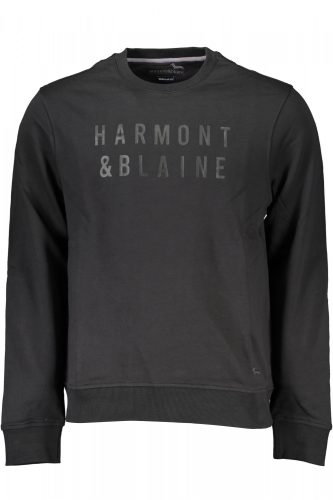 HARMONT & BLAINE FÉRFI FEKETE, CIPPEZZŐS PULÓZÓ 2XL