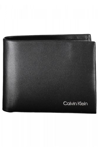 Calvin Klein fekete bőr pénztárca, férfi  RFID 12 x 9 cm