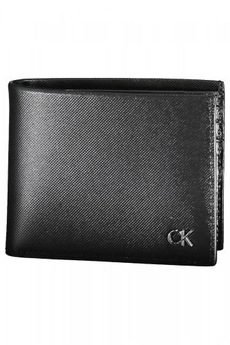 Calvin Klein fekete bőr pénztárca, férfi  RFID 11 x 9 cm