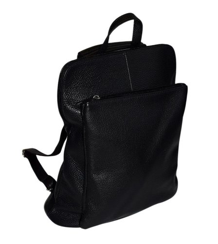 Maxmoda Maria fekete női bőr hátizsák 35 × 30 cm