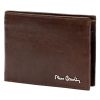 Pierre Cardin férfi barna bőr pénztárca 12,5 × 9,5 cm