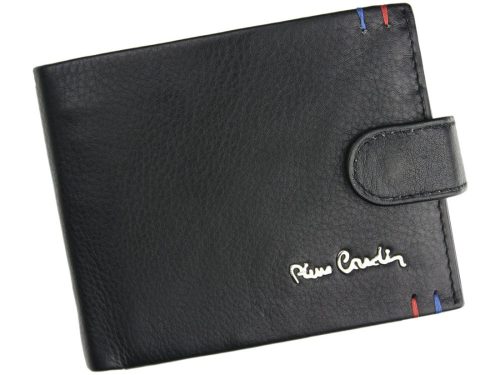 Pierre Cardin fekete férfi bőrpénztárca, RFID 12 × 9,5 cm 