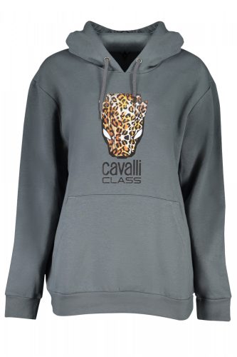 Cavalli Class női zöld pulóver, kapucnival L