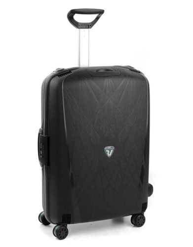 Roncato Light kemény falú, 4 kerekes trolley bőrönd 75 cm, fekete