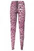 Cavalli Class női rózsaszín leopárd mintás leggings L