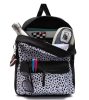 Vans GR Girls Realm Dalmatian Black-White hátizsák, laptop tartóval 39 × 28 cm