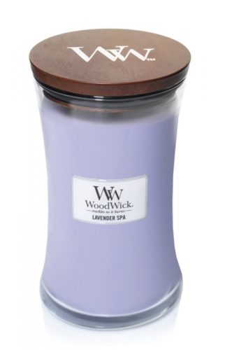 WoodWick Lavender Spa nagy illatgyertya 