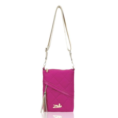 Zellia steppelt magenta női oldaltáska, crossbody 26 x 18 cm